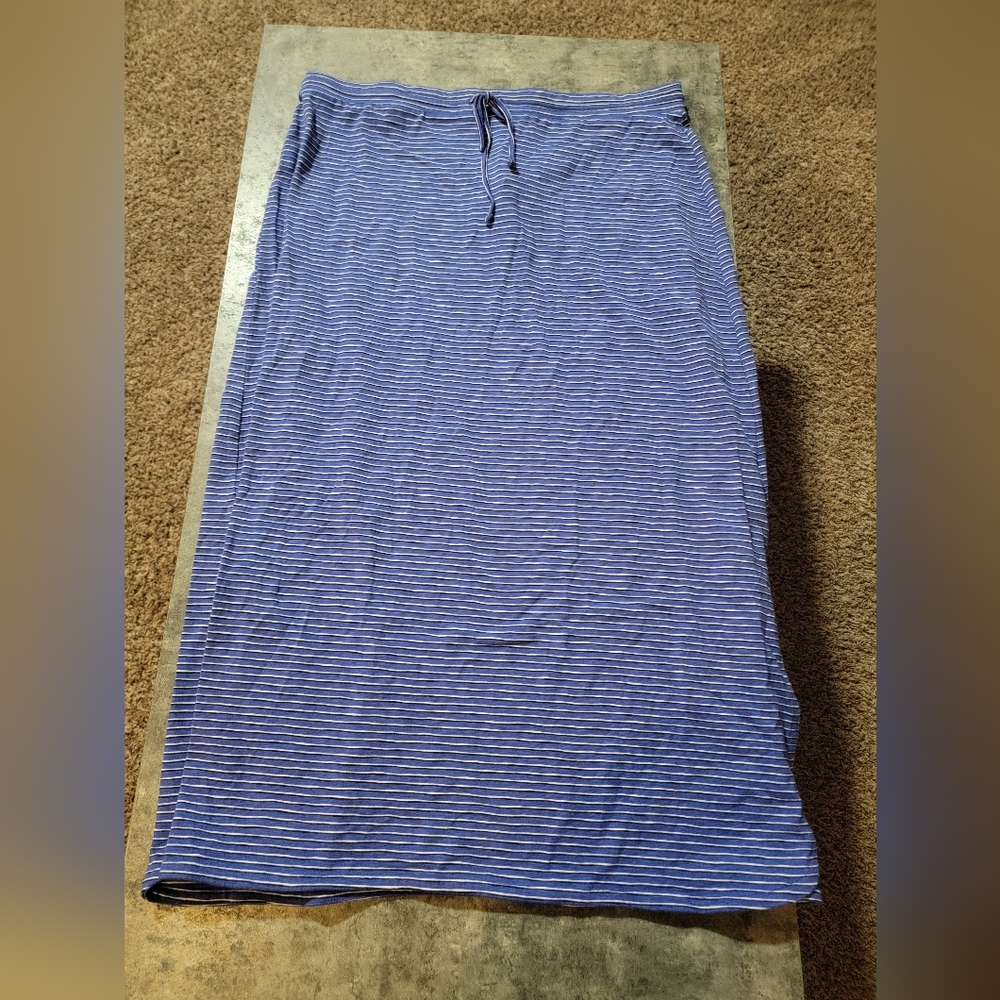 NWT Talbots Jersey Skirt striped PXL